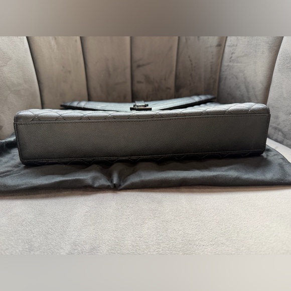 Saint Laurent Tri-Quilt Matelasse Envelope Bag - Picture 10 of 13